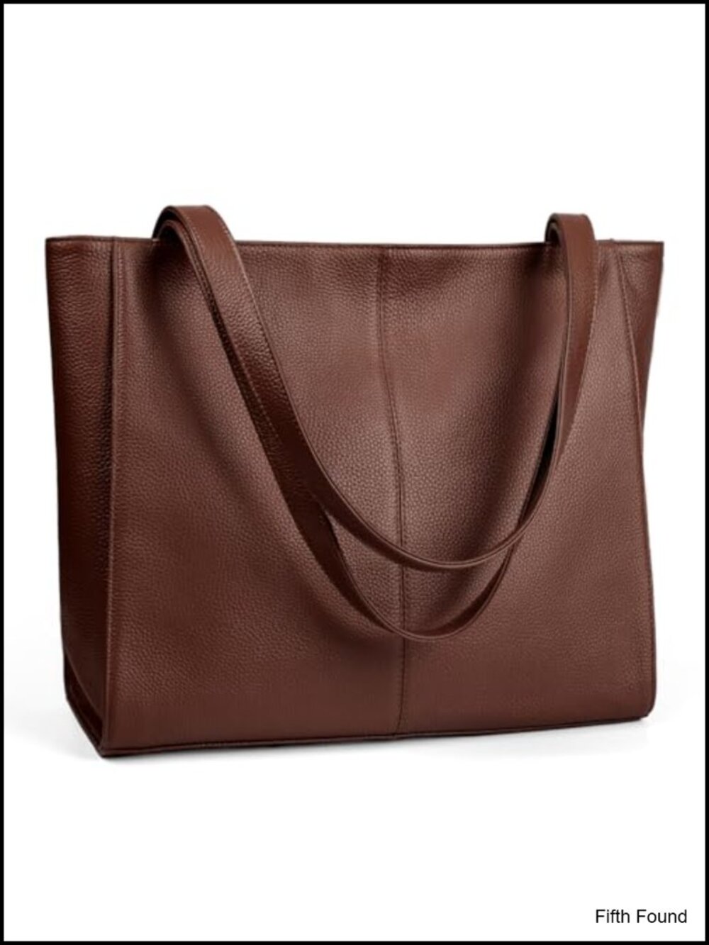 Genuine Leather Tote Bag Work Travel 14" Laptop Handbag